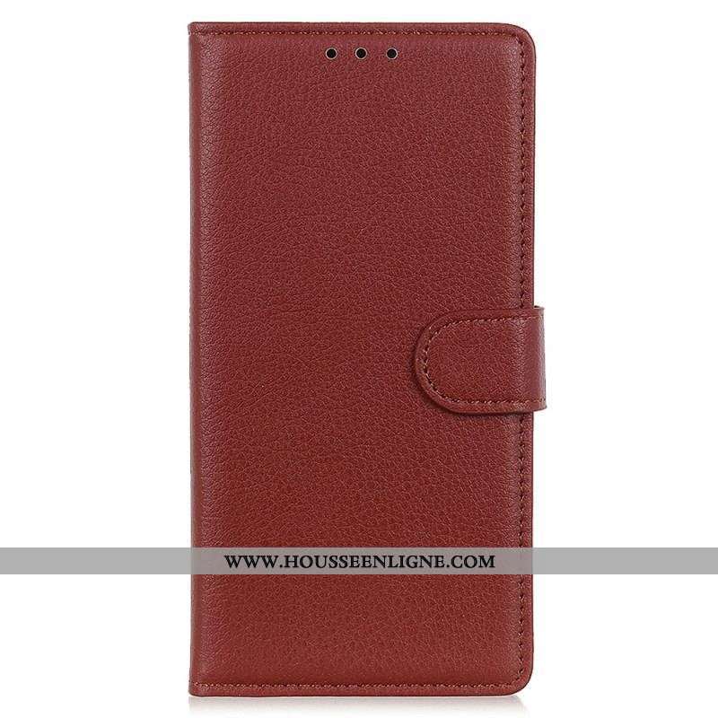 Housse Moto G73 5G Simili Cuir Traditionnel