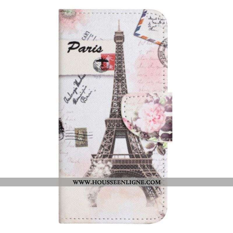 Housse Moto G73 5G Tour Eiffel