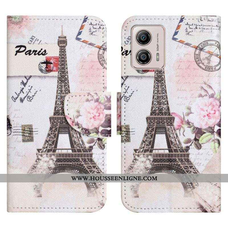 Housse Moto G73 5G Tour Eiffel