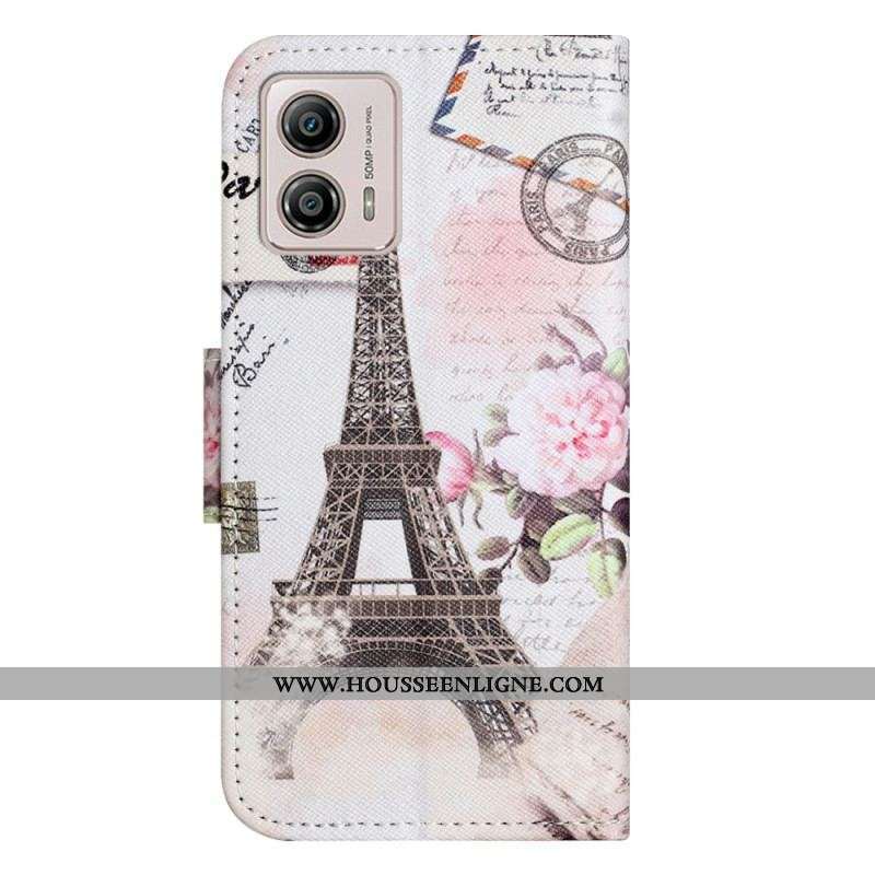 Housse Moto G73 5G Tour Eiffel