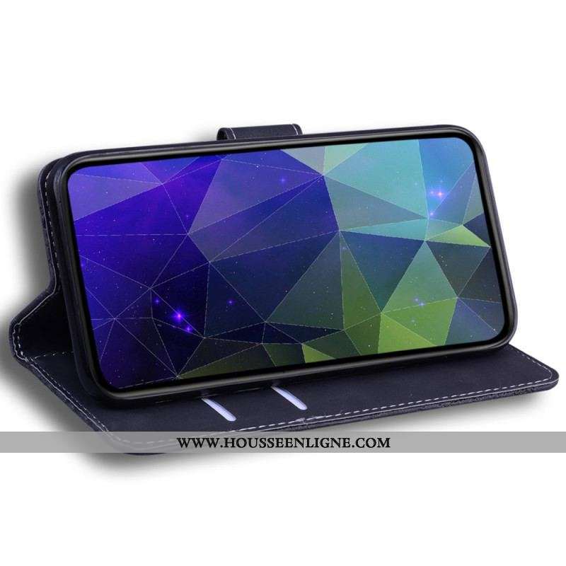 Housse Moto G73 5G Unie Coutures Apparentes