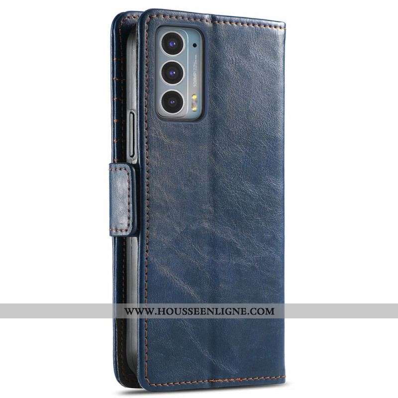 Housse Motorola Edge 20 Bicolore Double Fermoir