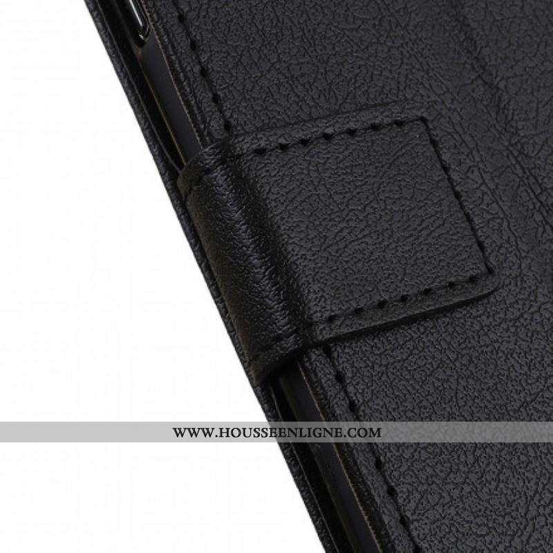 Housse Motorola Edge 20 Effet Cuir Classique