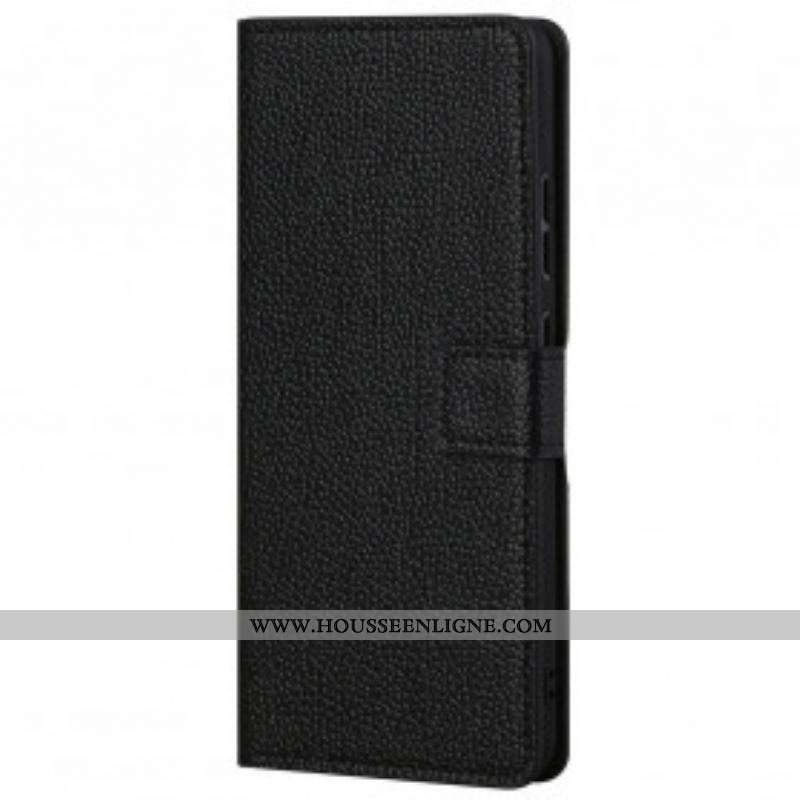 Housse Motorola Edge 20 Effet Cuir Grain Litchi