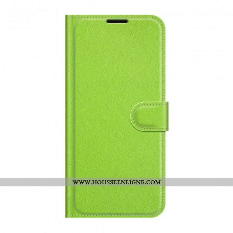 Housse Motorola Edge 20 Effet Litchi Classique