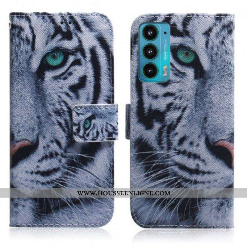 Housse Motorola Edge 20 Face de Tigre