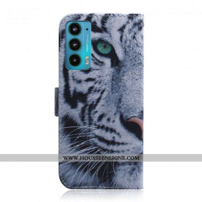 Housse Motorola Edge 20 Face de Tigre