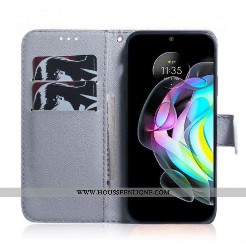 Housse Motorola Edge 20 Face de Tigre