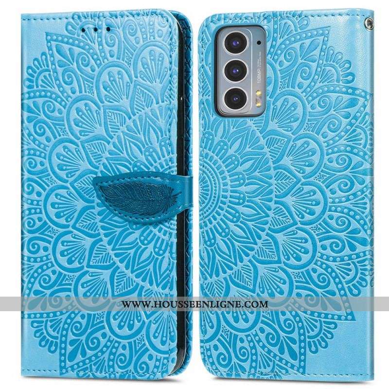 Housse Motorola Edge 20 Feuilles Tribales