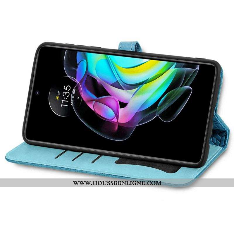 Housse Motorola Edge 20 Feuilles Tribales