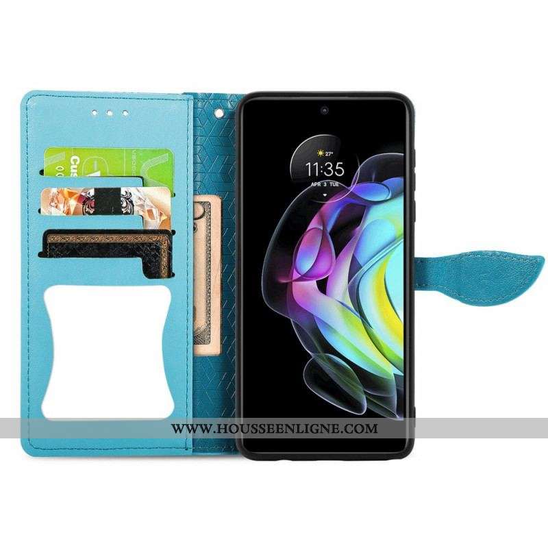 Housse Motorola Edge 20 Feuilles Tribales