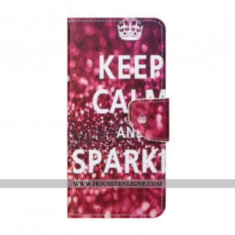 Housse Motorola Edge 20 Keep Calm and Sparkle