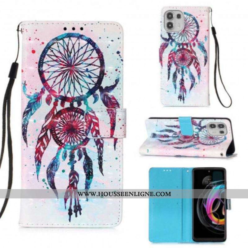 Housse Motorola Edge 20 Lite Attrape Rêves Aquarelle