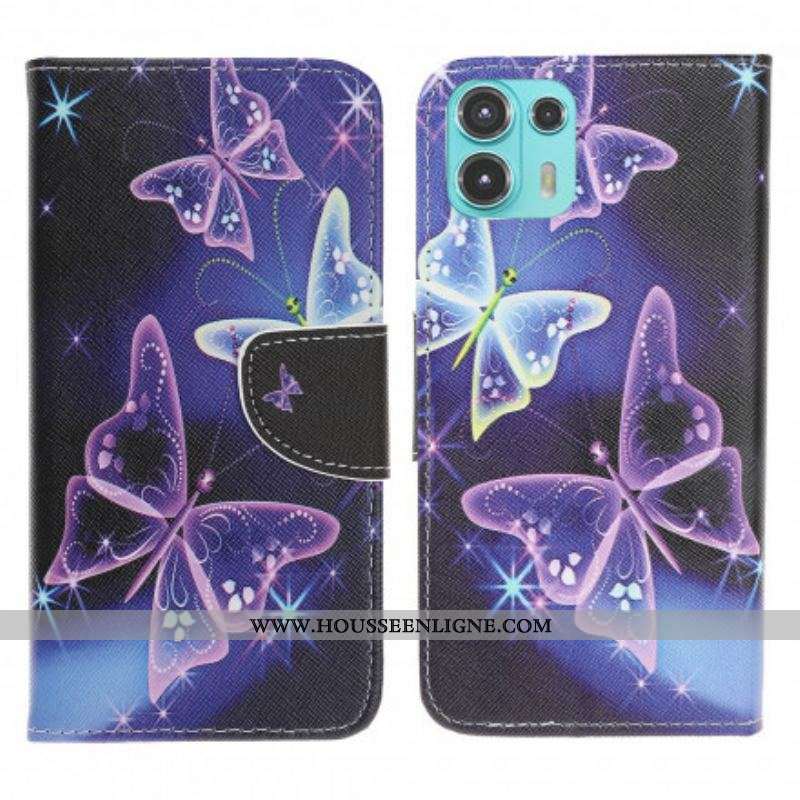 Housse Motorola Edge 20 Lite Butterflies