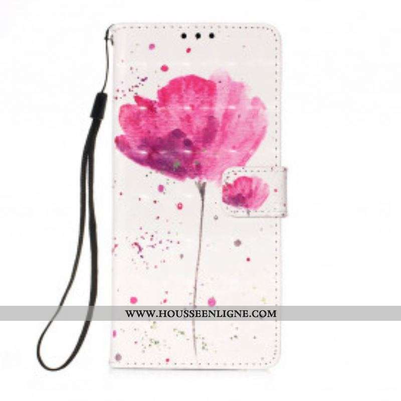 Housse Motorola Edge 20 Lite Coquelicot Aquarelle