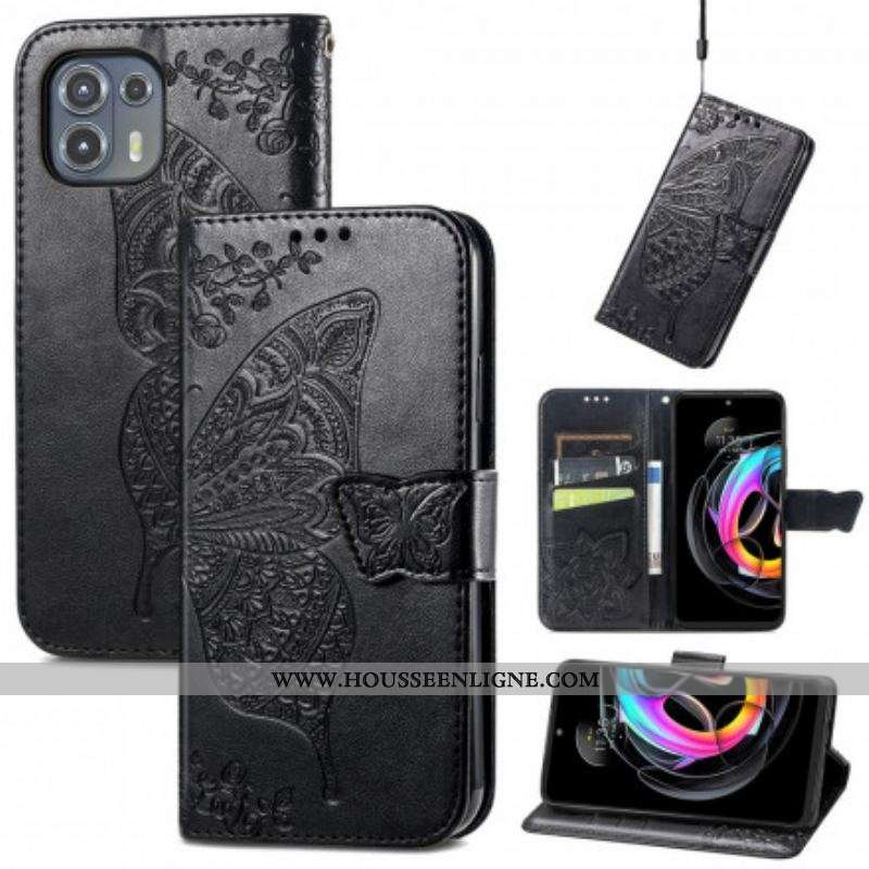 Housse Motorola Edge 20 Lite Demi Papillons