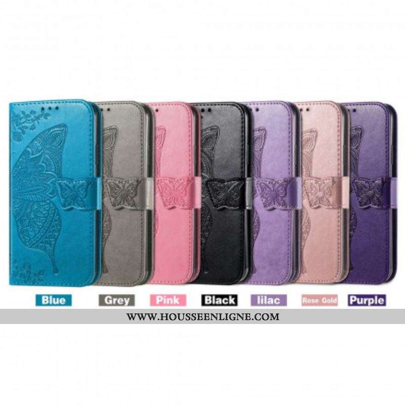 Housse Motorola Edge 20 Lite Demi Papillons