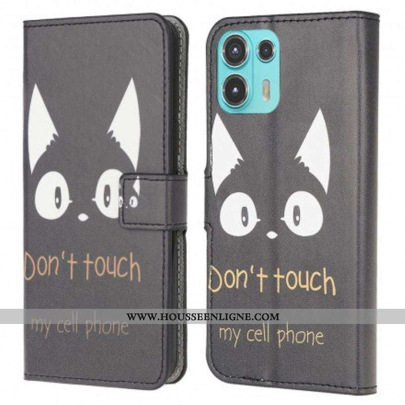 Housse Motorola Edge 20 Lite Don't Touch My Cell Phone