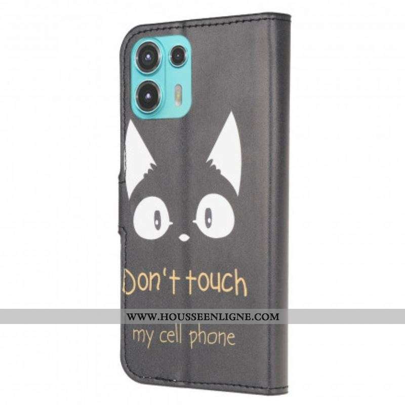Housse Motorola Edge 20 Lite Don't Touch My Cell Phone
