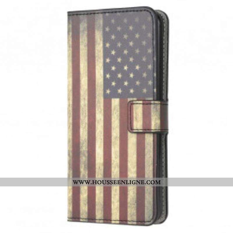 Housse Motorola Edge 20 Lite Drapeau Américain