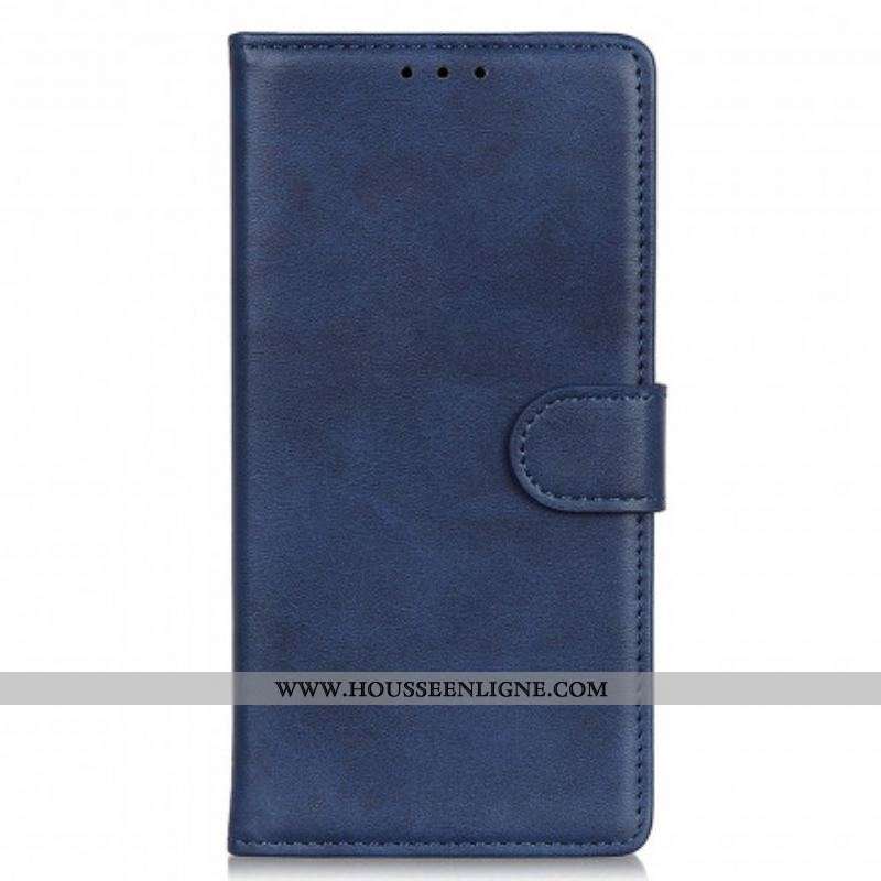 Housse Motorola Edge 20 Lite Effet Cuir Mat