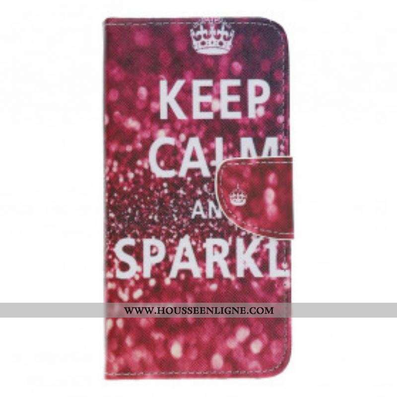 Housse Motorola Edge 20 Lite Keep Calm and Sparkle