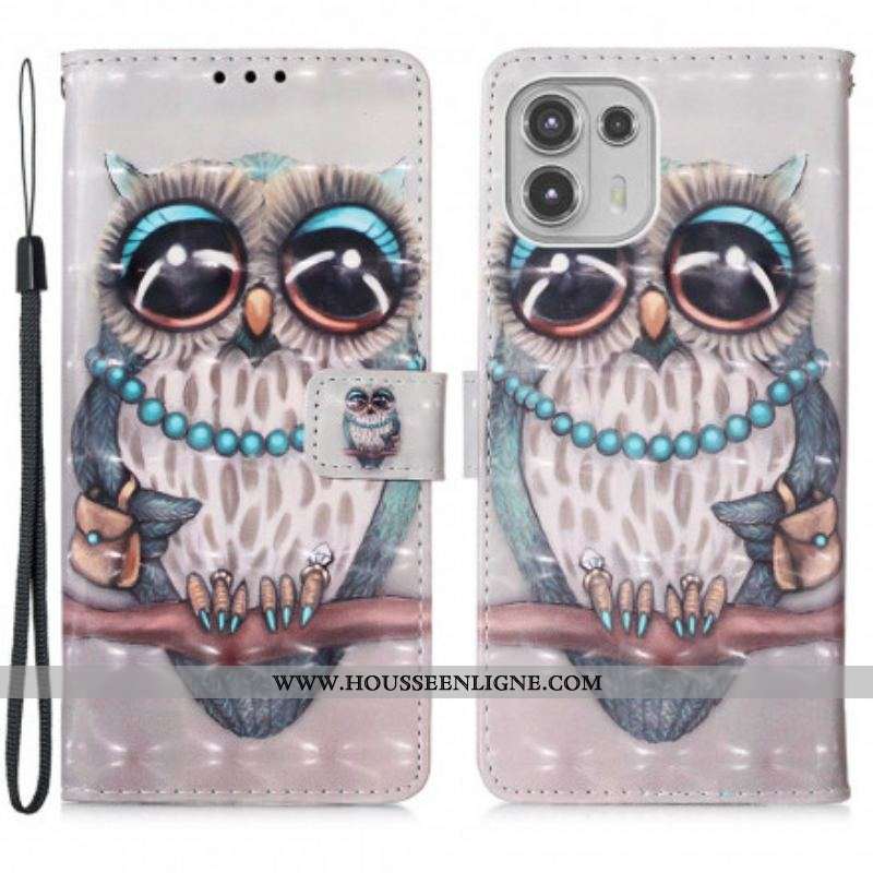 Housse Motorola Edge 20 Lite Miss Hibou