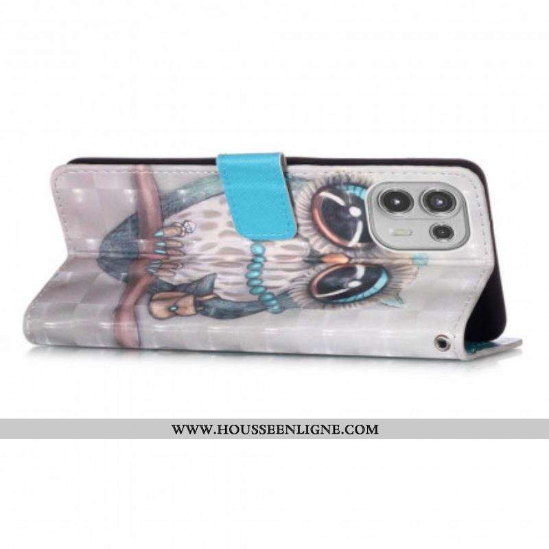 Housse Motorola Edge 20 Lite Miss Hibou