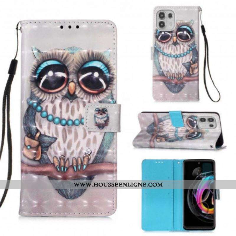 Housse Motorola Edge 20 Lite Miss Hibou