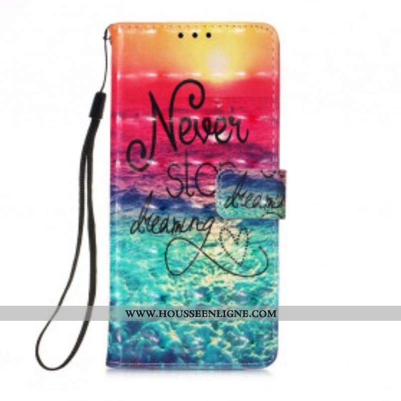 Housse Motorola Edge 20 Lite Never Stop Dreaming