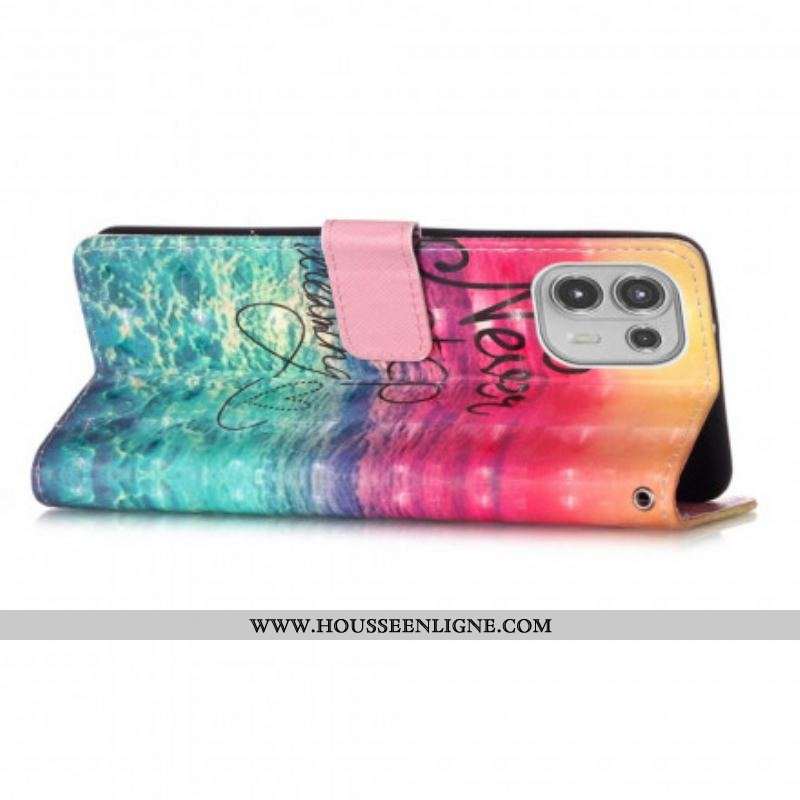Housse Motorola Edge 20 Lite Never Stop Dreaming
