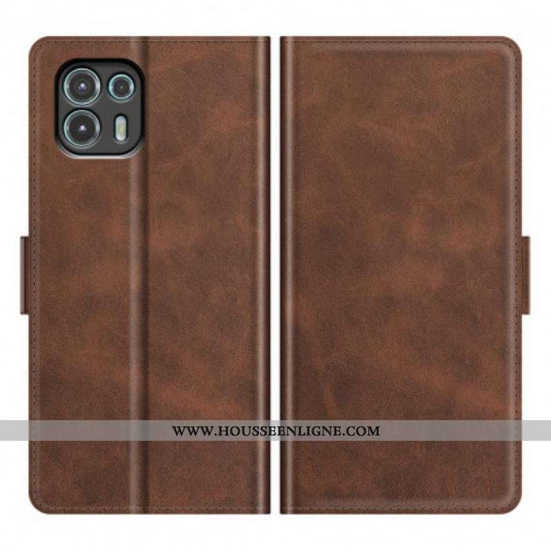 Housse Motorola Edge 20 Lite Rabat Double Classique
