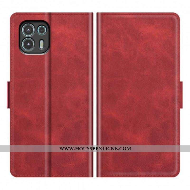 Housse Motorola Edge 20 Lite Rabat Double Classique