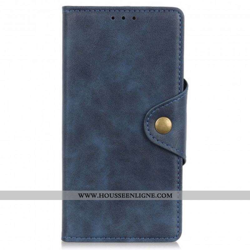 Housse Motorola Edge 20 Lite Simili Cuir Bouton