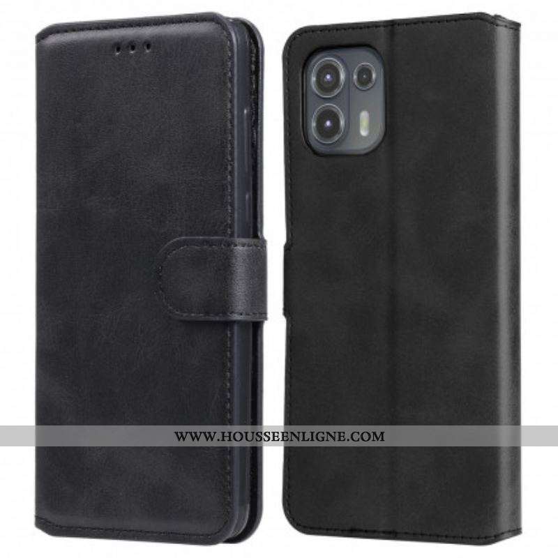 Housse Motorola Edge 20 Lite Simili Cuir New Colors