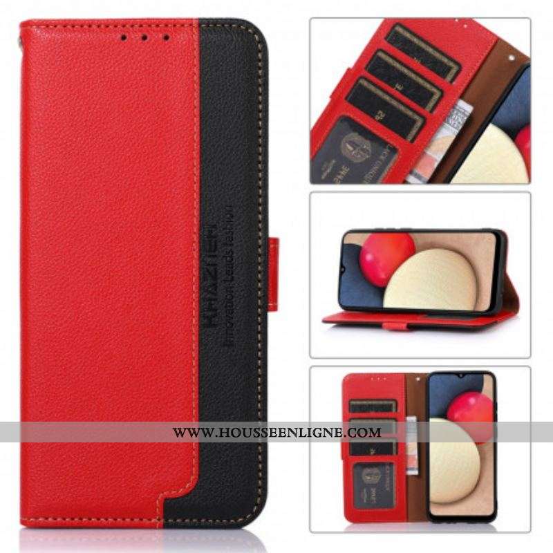 Housse Motorola Edge 20 Lite Style Litchi RFID KHAZNEH