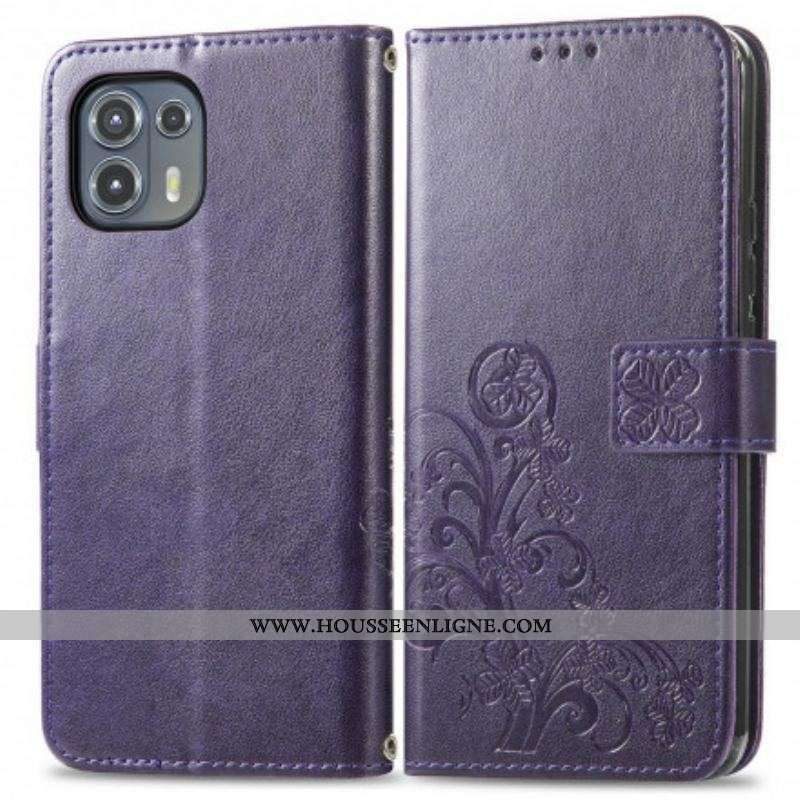 Housse Motorola Edge 20 Lite Trèfle Quatre Feuilles