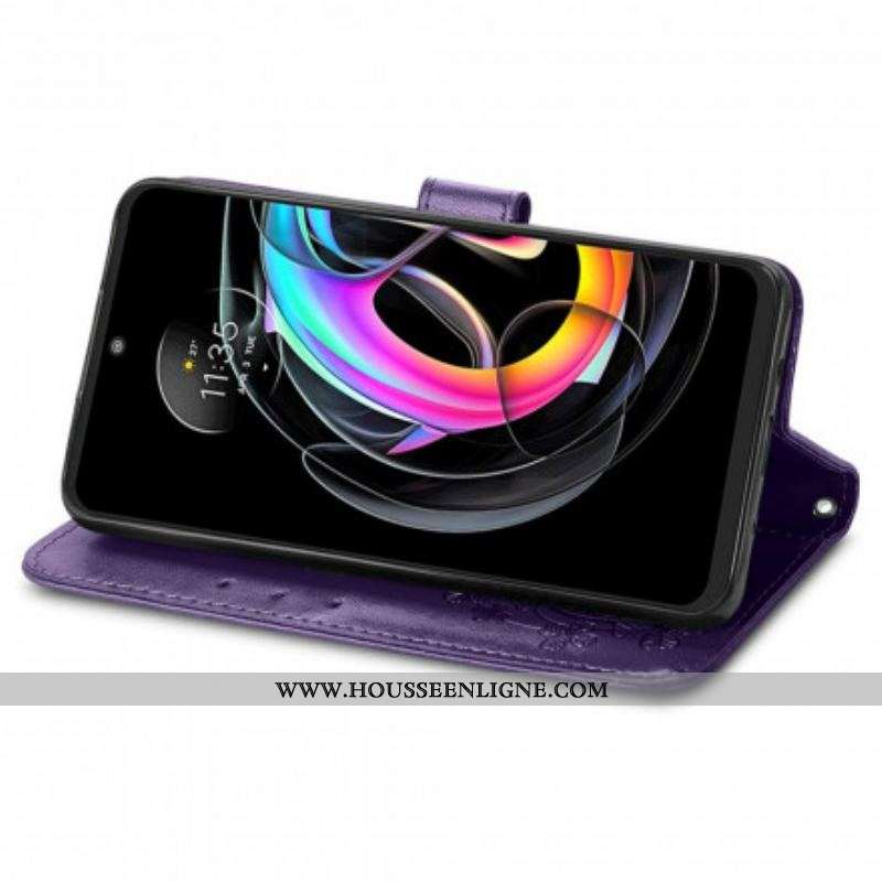 Housse Motorola Edge 20 Lite Trèfle Quatre Feuilles