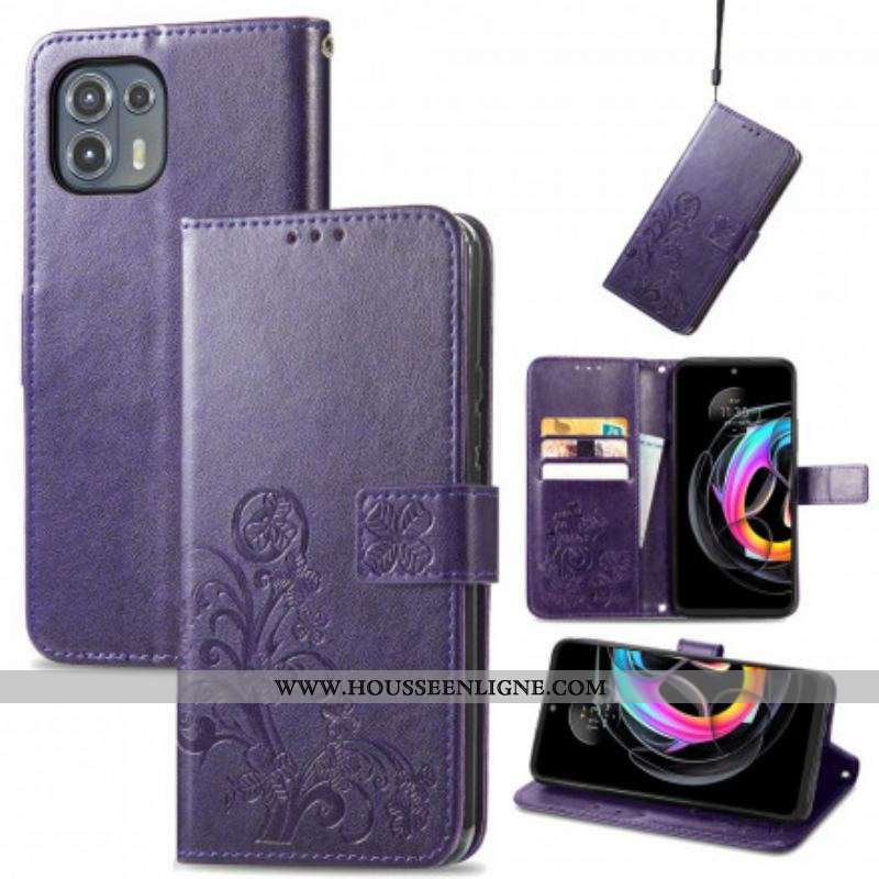 Housse Motorola Edge 20 Lite Trèfle Quatre Feuilles