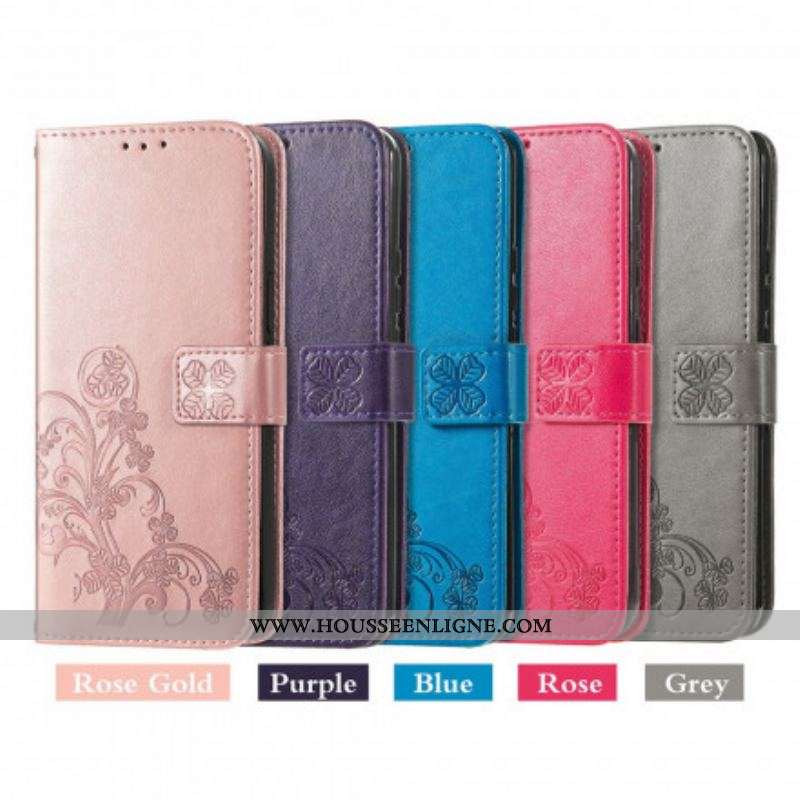Housse Motorola Edge 20 Lite Trèfle Quatre Feuilles