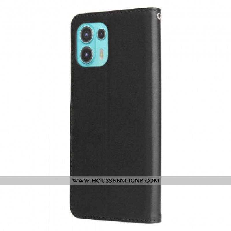 Housse Motorola Edge 20 Lite Vintage Porte-Monnaie