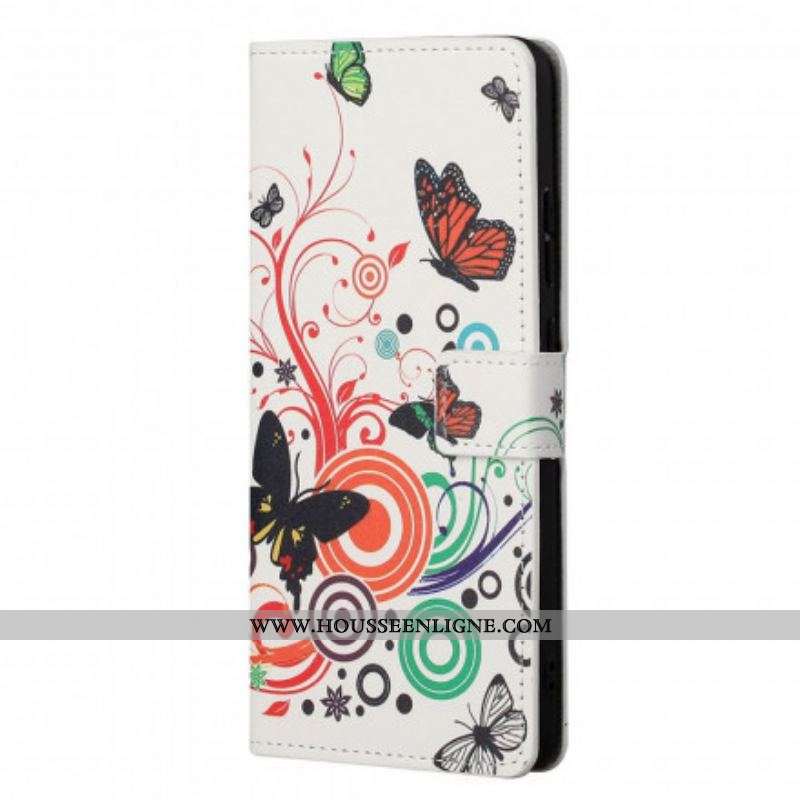Housse Motorola Edge 20 Papillons et Fleurs