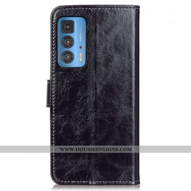 Housse Motorola Edge 20 Pro Brillante et Coutures Apparentes