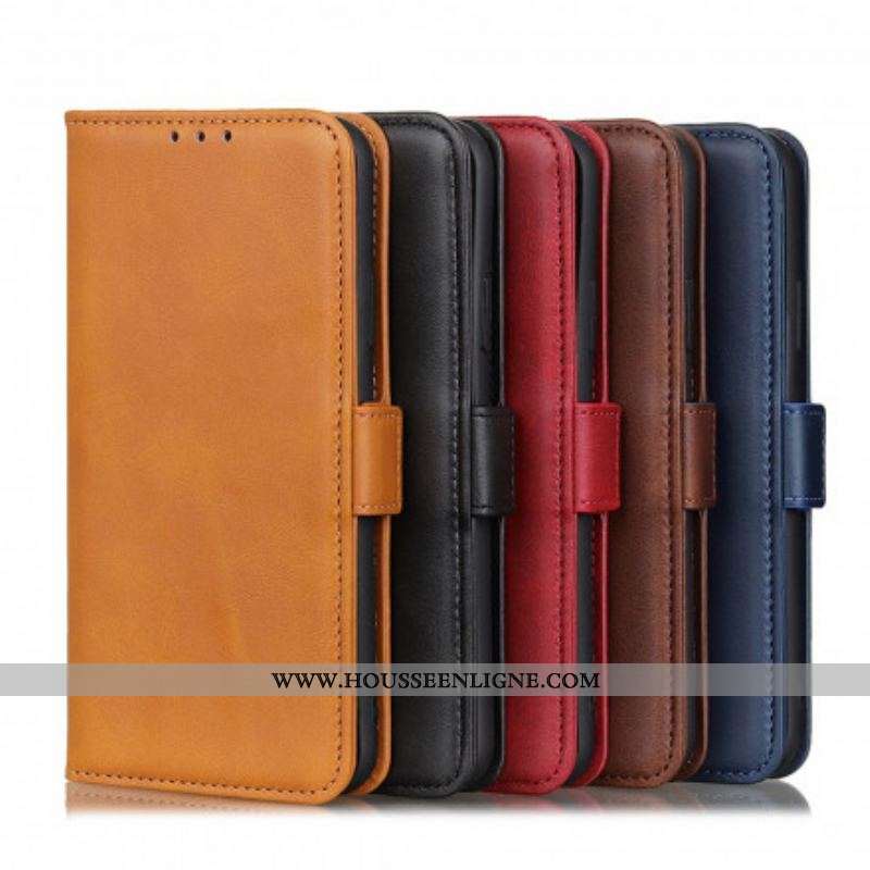 Housse Motorola Edge 20 Pro Double Fermoir