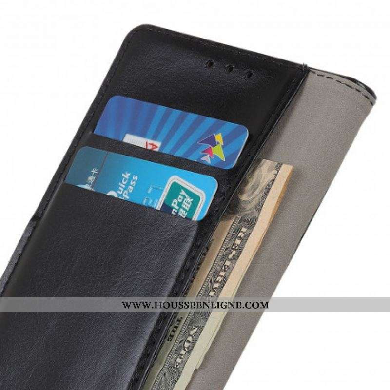Housse Motorola Edge 20 Pro Effet Cuir Brillant Simple