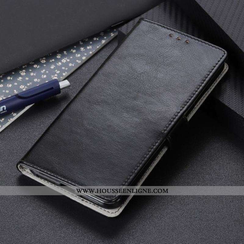 Housse Motorola Edge 20 Pro Effet Cuir Brillant Simple