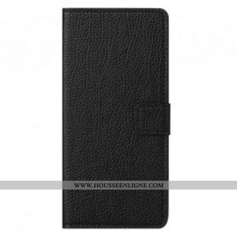 Housse Motorola Edge 20 Pro Effet Cuir Grain Litchi