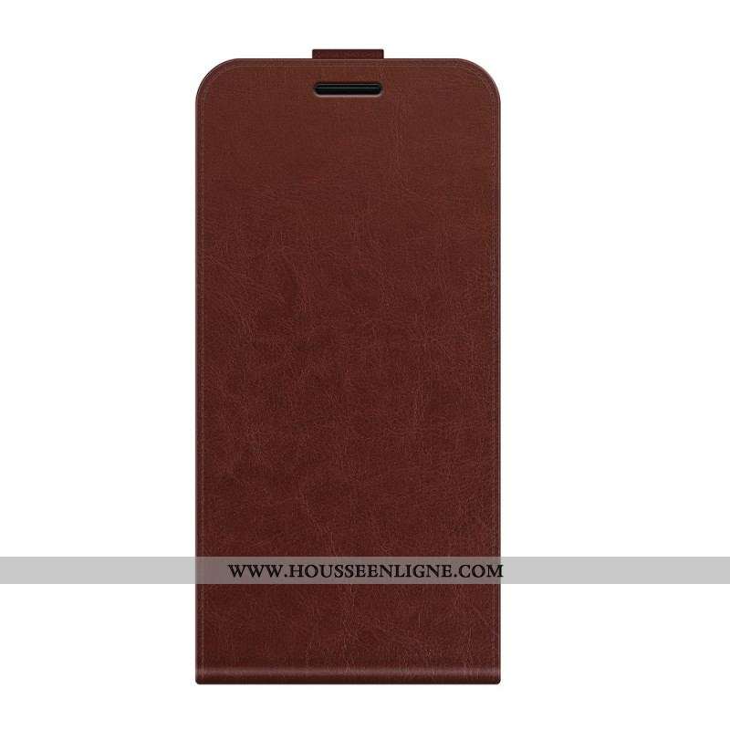 Housse Motorola Edge 20 Pro Effet Cuir Rabat Vertical