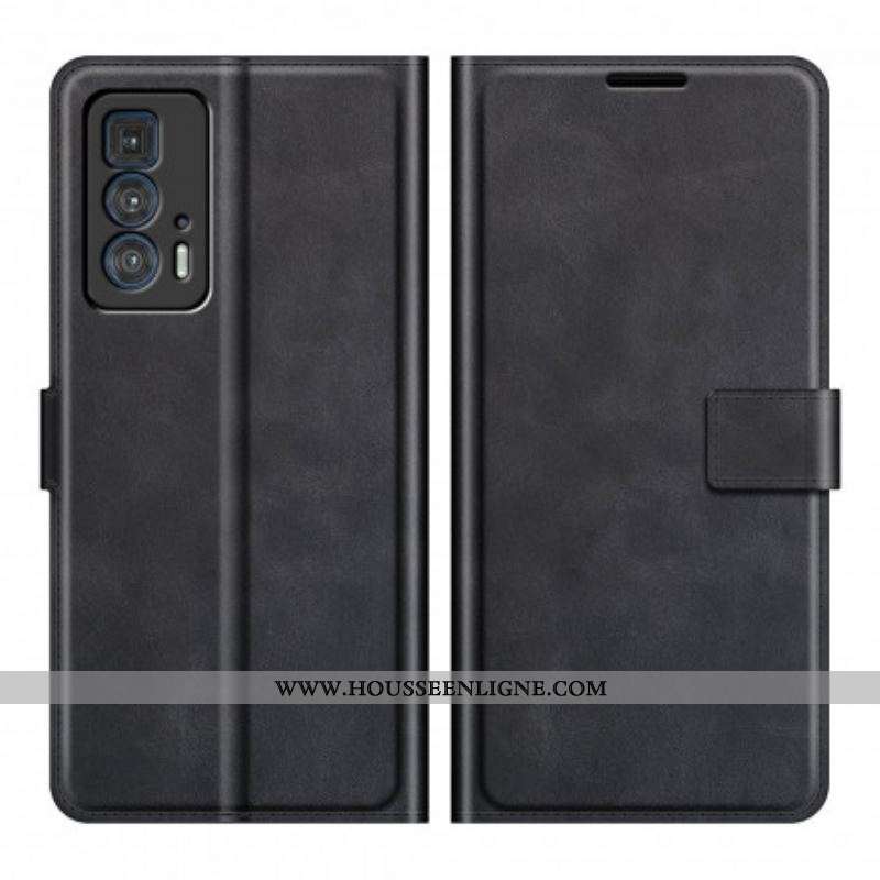 Housse Motorola Edge 20 Pro Effet Cuir Slim Extrême