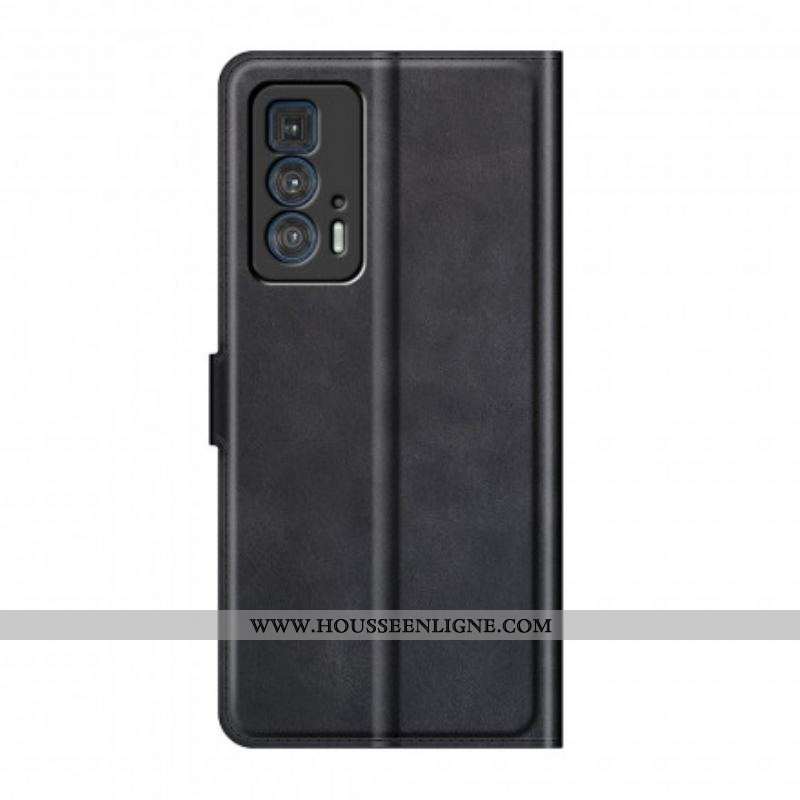 Housse Motorola Edge 20 Pro Effet Cuir Slim Extrême
